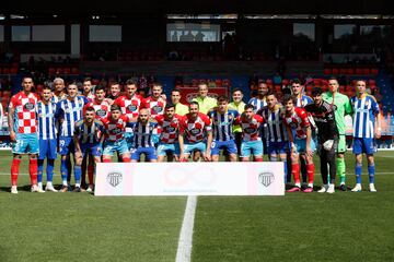 El guardameta fue decisivo para conseguir el punto. En los últimos instantes del partido contra el Lugo, evitó con la cabeza que Sebas Moyano marcara y le diera los tres puntos al equipo lucense.