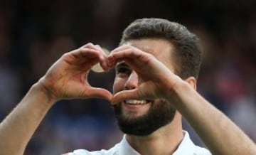 Nacho's heart celebration