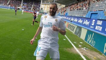 Benzema, en un momento del partido del sábado.