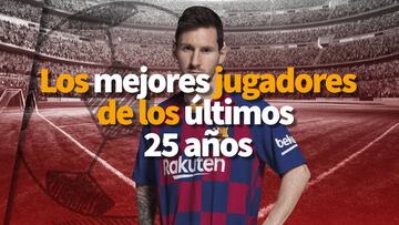 Messi lidera lista de los mejores jugadores de los últimos 25 años