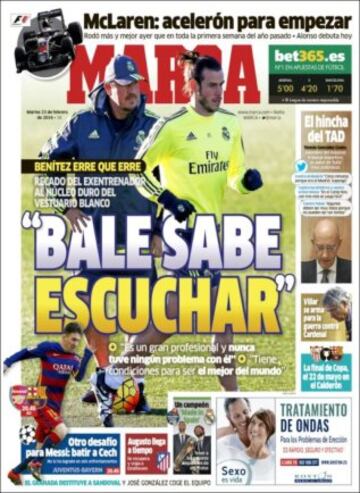 Portadas de la prensa mundial