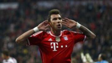 Mario Mandzukic celebra un gol con el Bayern M&uacute;nich.