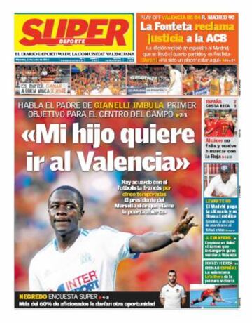 Portadas de la prensa deportiva