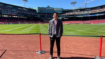 Andrés Hernández, periodista colombiano que trabaja en Boston Red Sox de las Grandes Ligas.