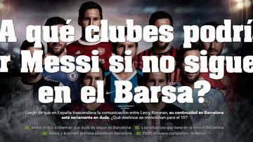 Terremoto Messi en el planeta fútbol: "¿Donde jugará?"