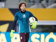 Guillermo Ochoa of Mexico during the match Suriname and Mexico Mexican National Team as part to 2025 Concacaf Gold Cup Group A, at AT-T Stadium, on June 18, 2025 on Arlington, Texas, United States.