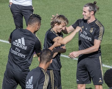 Casemiro, Modric y Gareth Bale 
