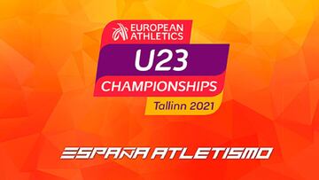 Cartel promocional de la Real Federación Española de Atletismo de cara a los Europeos de Atletismo sub-23 de Tallin.