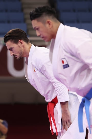 Dami¨¢n Quintero durante su participaci¨®n en la final ente el japon¨¦s Ryo Kiyuna.