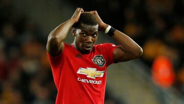 Soccer Football - Premier League - Wolverhampton Wanderers v Manchester United - Molineux Stadium, Wolverhampton, Britain - August 19, 2019   Manchester United&#039;s Paul Pogba reacts after his penalty is saved by Wolverhampton Wanderers&#039; Rui Patric