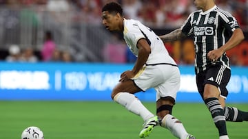 Real Madrid’s newest player Jude Bellingham was livid after Manchester United’s Lisandro Martinez made a dirty tackle during their preseason friendly on Wednesday.
