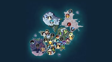 Mapa interactivo de Palword: dónde están las estatuas, torres, mazmorras, cofres y más