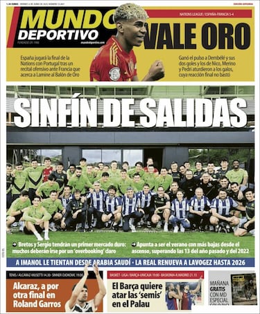 “Completamente loco”: las portadas en Francia se rinden a Lamine