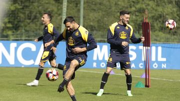 Entrenamiento Deportivo de La Coruña. Balenziaga Lucas Pérez