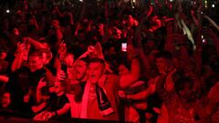 Soccer Football - Champions League Final - Liverpool fans watching the final in Liverpool - Liverpool, Britain - June 1, 2019 Fans react REUTERS/Lee Smith