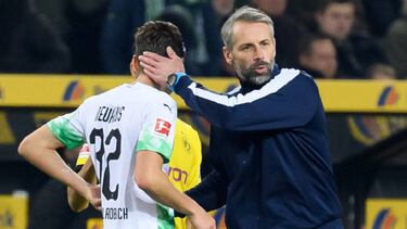 Marco Rose, en un partido de esta temporada con el Gladbach.