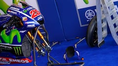 El box de Maverick en Yamaha.