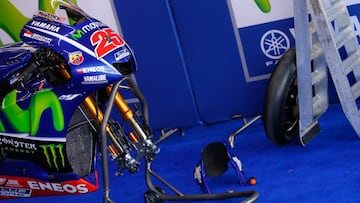 El box de Maverick en Yamaha.