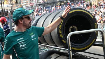 Fernando Alonso (Aston Martin). Montecarlo, Mónaco. F1 2025.