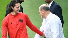 Adrien Rabiot y Antero Henrique en septiembre del a&ntilde;o pasado