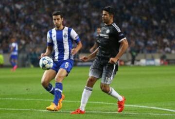 Diego Costa e Iván Marcano.