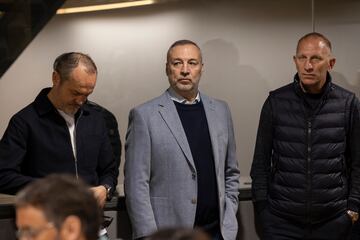 De izquierda a derecha, Luis Helguera, Miguel ?ngel Ramrez y Branko Milovanovic. 