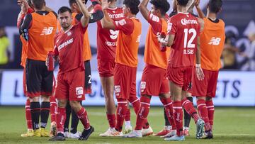 Mauricio Isais and Jean Meneses of Toluca during the game Toluca vs Sporting Kansas City, corresponding to the Round of 32 of the Leagues Cup 2023, at Childrens Mercy Park Stadium, on August 04, 2023.

<br><br>

Mauricio Isais y Jean Meneses de Toluca durante el partido Toluca vs Sporting Kansas City, correspondiente a la fase de Dieciseisavos de final de la Leagues Cup 2023, en el Estadio Childrens Mercy Park, el 04 de Agosto de 2023.