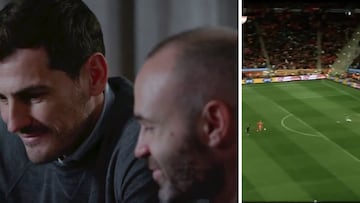 Iniesta le cuenta a Casillas lo que pensó en la jugada con Robben