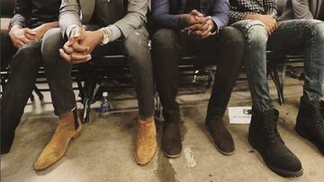 Wiggins, Muhammad y Towns, con sus enormes botas.