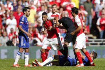 Falcao entró en el segunfo tiempo por el francés Remy.