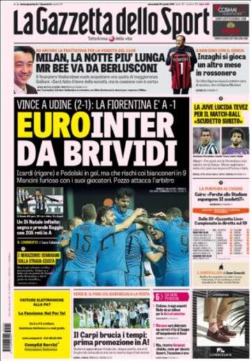 Portadas de la prensa deportiva