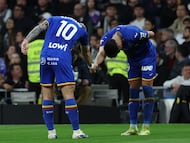 Satriano, en el Santiago Bernabéu.