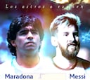 Messi y Maradona: el gráfico que compara a los '10' de Argentina
