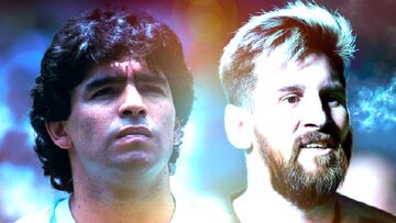 Messi y Maradona: el gráfico que compara a los '10' de Argentina