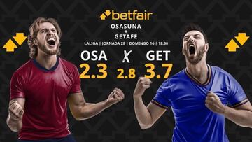 CA Osasuna vs. Getafe CF: horario, dónde ver, pronósticos y clasificación