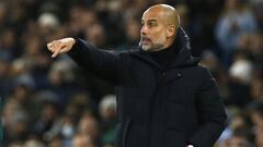 Fútbol - Champions League - Grupo A - Manchester City contra Paris St Germain - Etihad Stadium, Manchester, Gran Bretaña - 24 de noviembre de 2021 Manchester City manager Pep Guardiola.