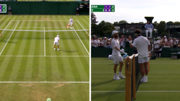 Hace el punto del torneo en Wimbledon y la reacción del rival es digna de aplaudir