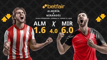 UD Almería vs. CD Mirandés: horario, dónde ver, pronósticos y clasificación