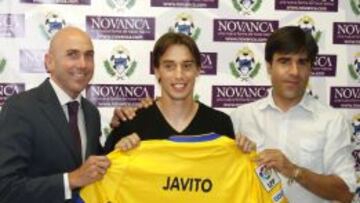 Javito, ayer en su presentación.