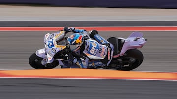 AUSTIN (United States), 30/03/2025.- Alex Marquez of Spain, BK8 Gresini Racing MotoGP, warms up for the MotoGP race of the Motorcycling Grand Prix of the Americas in Austin, Texas, USA, 30 March 2025. (Motociclismo, España) EFE/EPA/DUSTIN SAFRANEK