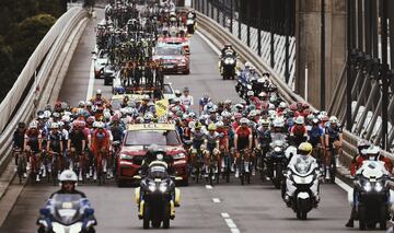 El pelotón durante la primera etapa del Tour de Francia 2021. 