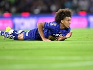 Adalberto Carrasquilla of Pumas during the 12th round match between Pumas UNAM and America as part of the Liga BBVA MX Varonil, Torneo Clausura 2026 at Olimpico Universitario Stadium, on March 21, 2026 in Mexico City, Mexico.