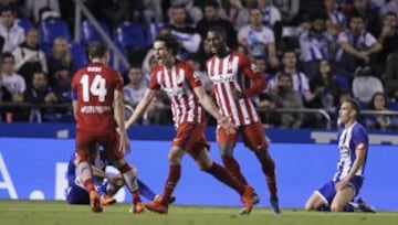 Imágenes de Jackson ante el Depor en la fecha 10 de Liga