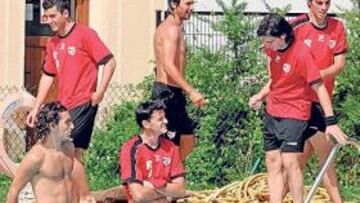 baño después del entrenamiento