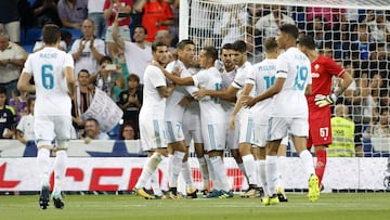 23/08/17 PARTIDO XXXVIII TROFEO SANTIAGO BERNABEU 
 REAL MADRID - FIORENTINA
 GOL 1-1 BORJA MAYORAL ALEGRIA 