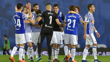 Jugadores de la Real Sociedad.