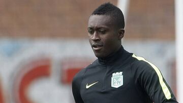 Marlos Moreno, delantero de Atlético Nacional y que pronto se unirá a su nuevo equipo, Manchester City