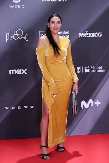 Isa Salmen posa en la alfombra roja.