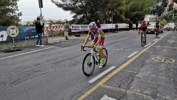 Giovanni Visconti, durante una carrera con el Bardiani.