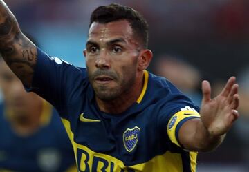 Buenos Aires, 04 Febrero 2018 Argentina
SUPERLIGA
San Lorenzo vs Boca Juniors por ls 14ta fecha del torneo Local, en el Estadio Nuevo Gasometro.

Festejo de Gol de Carlos Tevez de Boca Juniors
Foto Ortiz Gustavo
